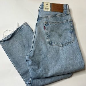 Levi A High Rise Fitted Through the Hip & Thigh Straight Leg Jeans